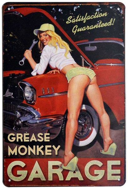 grease monkey garage, girl retro vintage tin metal sign wall decor for home garage bar man cave, 8x12/20x30cmwiid
grease monkey garage, girl retro vintage tin metal sign wall decor for home garage bar man cave, 8x12/20x30cmwiid