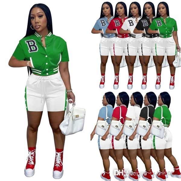 summer baseball suit womens tracksuits two piece pants set designer short sleeve jackets sweatsuits joggers varsity suits, Gray
summer baseball suit womens tracksuits two piece pants set designer short sleeve jackets sweatsuits joggers varsity suits, Gray