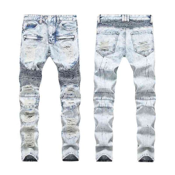 men's jeans street trendy men's hand painted colorful paint dot cut broken embroidery yarn motorcycle jeans 4z4l, Blue
men's jeans street trendy men's hand painted colorful paint dot cut broken embroidery yarn motorcycle jeans 4z4l, Blue