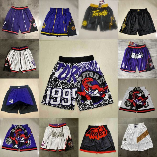 basketball shorts toronto''raptors''men throwback basketball shorts pocket, Black