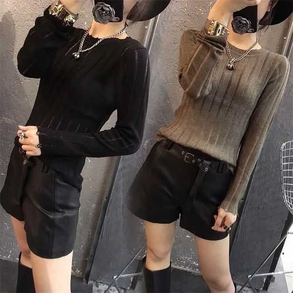 women sweater clothes new fashion 2020 autumn lantern sleeve half turtleneck lady sweater black lj201113, White;black
women sweater clothes new fashion 2020 autumn lantern sleeve half turtleneck lady sweater black lj201113, White;black