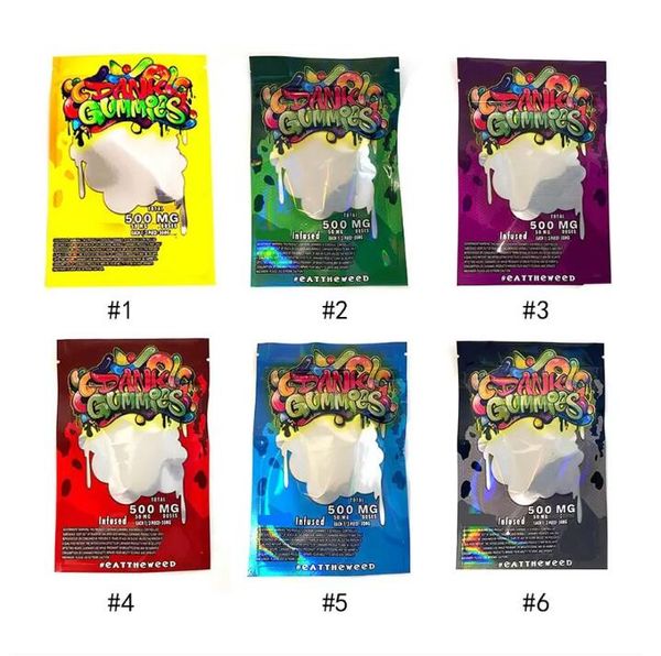 4 500mg empty dank packaging bags mylar package