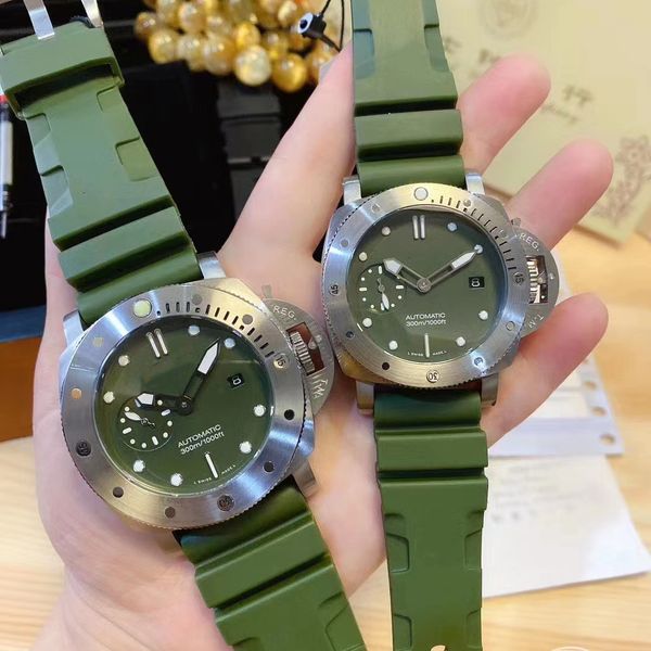 men's watches stainless steel automatic machinery pam01055 green sport watch, Slivery;brown
men's watches stainless steel automatic machinery pam01055 green sport watch, Slivery;brown