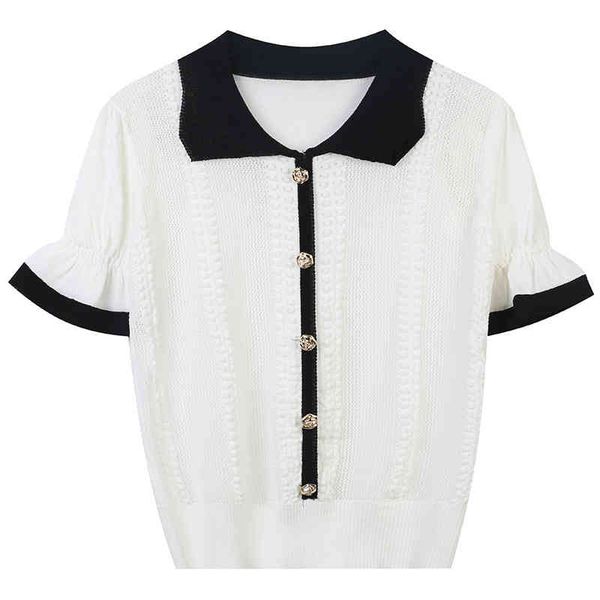 women's sweaters french women's short sleeves 2022 spring and summer minority gentle lovely thin knit wear 9b1g, White;black
women's sweaters french women's short sleeves 2022 spring and summer minority gentle lovely thin knit wear 9b1g, White;black