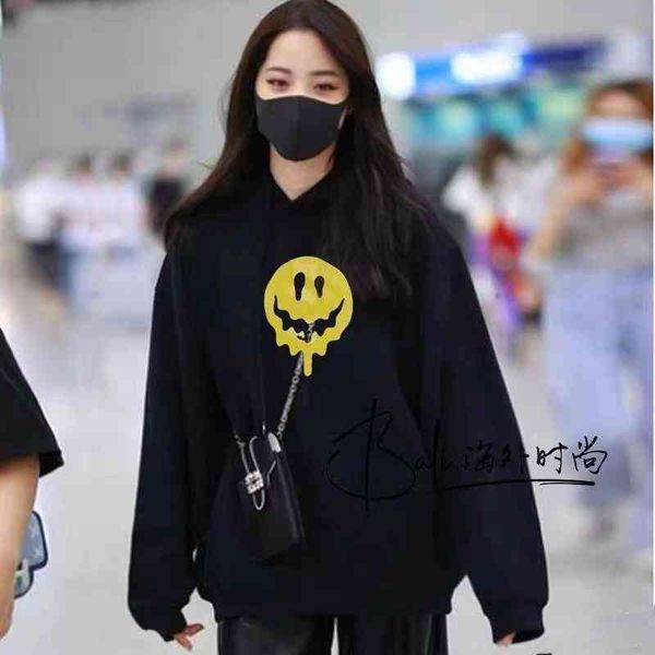 2022 designer bal hoodies and coats women's sweater melting smiling face print loose long sleeve xxna, Black
2022 designer bal hoodies and coats women's sweater melting smiling face print loose long sleeve xxna, Black