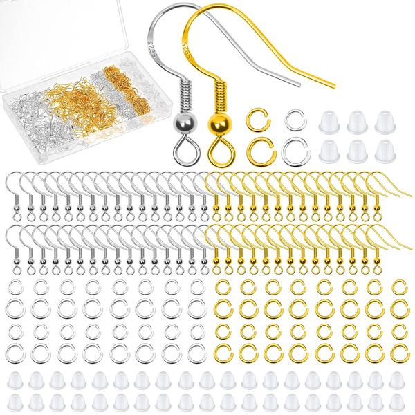 charm hypoallergenic earring hooks for jewelry making kit included fish jump amfkj, Golden
charm hypoallergenic earring hooks for jewelry making kit included fish jump amfkj, Golden