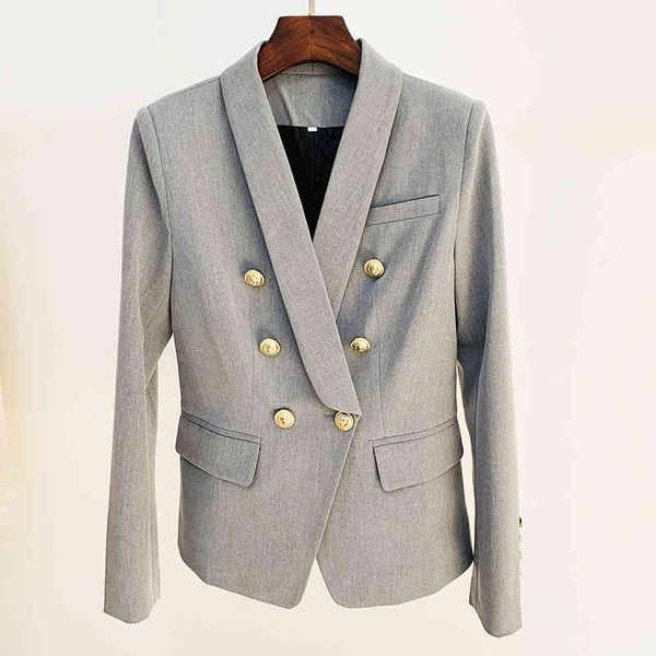 women's suits & blazers 2022 star women's suit jacket fashion lion head metal button double row green fruit collar light gray pi27, White;black
women's suits & blazers 2022 star women's suit jacket fashion lion head metal button double row green fruit collar light gray pi27, White;black