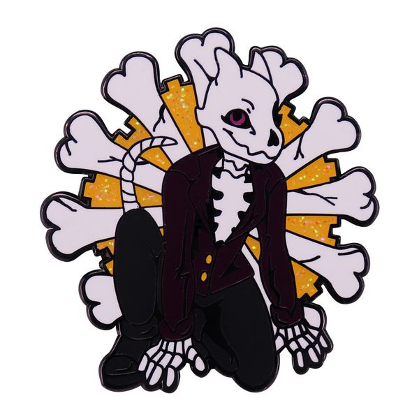 sinnabon pinamals enamel pin bones skeleton glitter brooch funny novelty badge fashion jewelry decor, Blue
sinnabon pinamals enamel pin bones skeleton glitter brooch funny novelty badge fashion jewelry decor, Blue