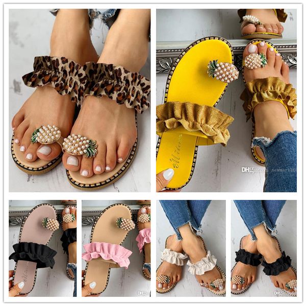 summer 2022 designer womens slippers toe flip flops lace pineapple decorate flat bottom sandals ladies shoes, Black
summer 2022 designer womens slippers toe flip flops lace pineapple decorate flat bottom sandals ladies shoes, Black