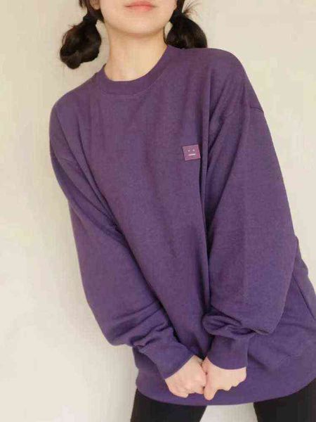 spring summer purple pullover sweatshirt cotton crew neck loose hoodies t220726, Black
spring summer purple pullover sweatshirt cotton crew neck loose hoodies t220726, Black