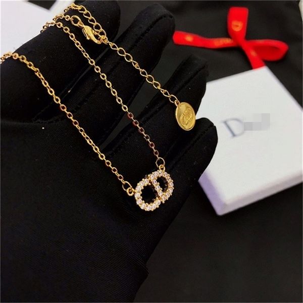 2022 fashion 20% off designer d family necklace female korean version luxury wind inlaid diamond english letter versatile jewelry for girlfr, Silver
2022 fashion 20% off designer d family necklace female korean version luxury wind inlaid diamond english letter versatile jewelry for girlfr, Silver