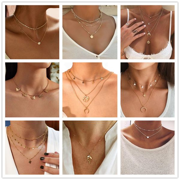 gold color choker pendant necklace for women multilayer long moon tassel pendant chain necklaces & pendants chokers fashion jewelry wedding, Silver
gold color choker pendant necklace for women multilayer long moon tassel pendant chain necklaces & pendants chokers fashion jewelry wedding, Silver