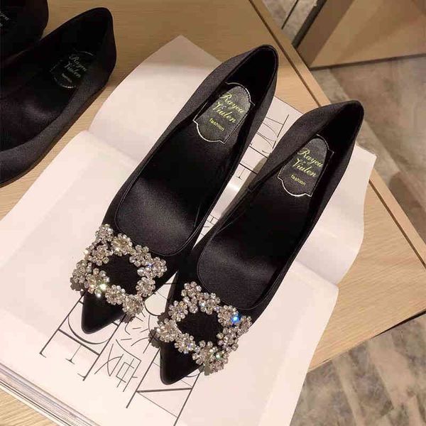 dress shoes rv square buckle high heels red pointed thin heel wedding shoes silk dress bride single women 9ov1, Black
dress shoes rv square buckle high heels red pointed thin heel wedding shoes silk dress bride single women 9ov1, Black