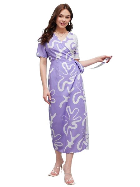 x joanasays graphic print wrap dress g9d9#, Black;gray
x joanasays graphic print wrap dress g9d9#, Black;gray