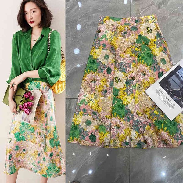 skirts p170190yk spring and summer three-dimensional cuju silk 100 printed skirt, Black
skirts p170190yk spring and summer three-dimensional cuju silk 100 printed skirt, Black