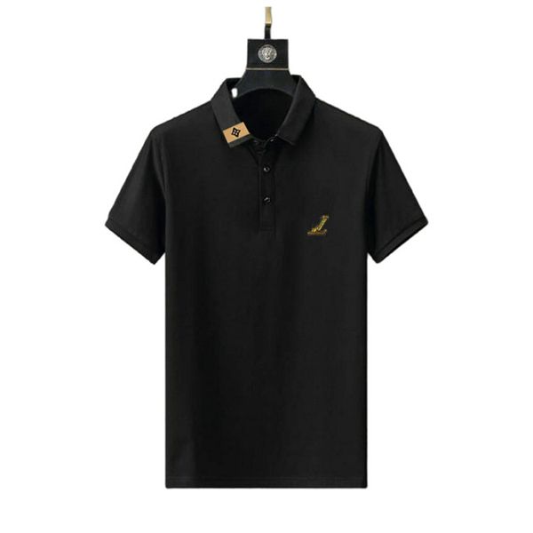 designer formal polo reverse collar button quick drying breathable letter pattern summer casual s2, Black;brown
designer formal polo reverse collar button quick drying breathable letter pattern summer casual s2, Black;brown