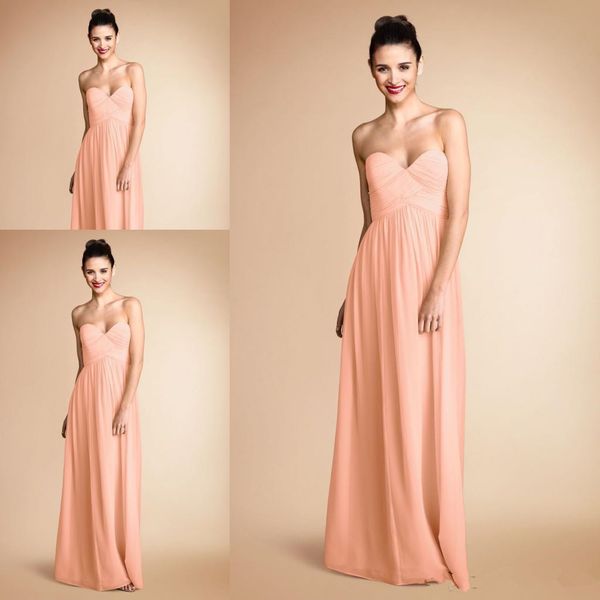 pretty peach color sweetheart pleats chiffon long bridesmaid dress brides maid dress vestido de dama de honra, White;pink
pretty peach color sweetheart pleats chiffon long bridesmaid dress brides maid dress vestido de dama de honra, White;pink