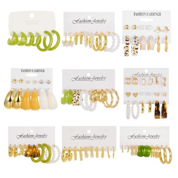 casual trendy gold geometric butterfly round pearl hoop earrings set for women resin acrylic heart jewelry gifts, Golden;silver
casual trendy gold geometric butterfly round pearl hoop earrings set for women resin acrylic heart jewelry gifts, Golden;silver
