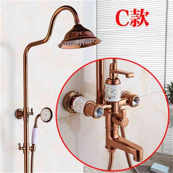 bath faucet all copper european style shower set rose gold faucet booster nozzle 8nrs
bath faucet all copper european style shower set rose gold faucet booster nozzle 8nrs