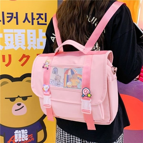 japanese fashion ladies backpack double waterproof kawaii women school bags for teenager girls shoulder backpacks cute bagpack 220725
japanese fashion ladies backpack double waterproof kawaii women school bags for teenager girls shoulder backpacks cute bagpack 220725