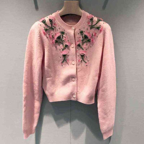 spring new beaded cardigan heavy industry embroidery diamond inlaid pink versatile sweater top, Black
spring new beaded cardigan heavy industry embroidery diamond inlaid pink versatile sweater top, Black