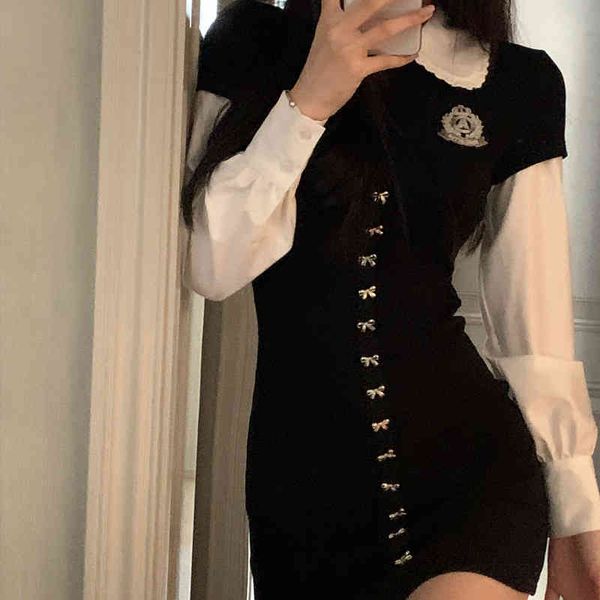 casual dresses white moonlight lover winter sweet and spicy shirt skirt butterfly knot slim fitting short fake two-piece dress 8hms, Black;gray
casual dresses white moonlight lover winter sweet and spicy shirt skirt butterfly knot slim fitting short fake two-piece dress 8hms, Black;gray