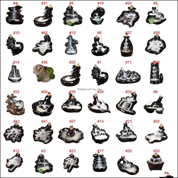 home fragrances decor garden 38 style ceramic glaze waterfall backflow incense burner censer holder cones stick smoke cone
home fragrances decor garden 38 style ceramic glaze waterfall backflow incense burner censer holder cones stick smoke cone