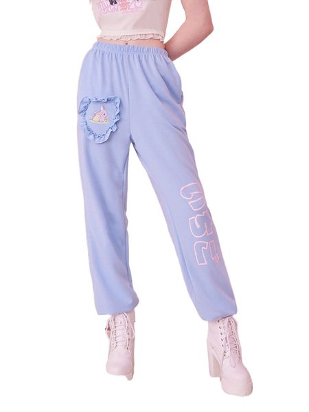 romwe x cremechii cartoon graphic frill sweatpants j5h3#, Black;white
romwe x cremechii cartoon graphic frill sweatpants j5h3#, Black;white