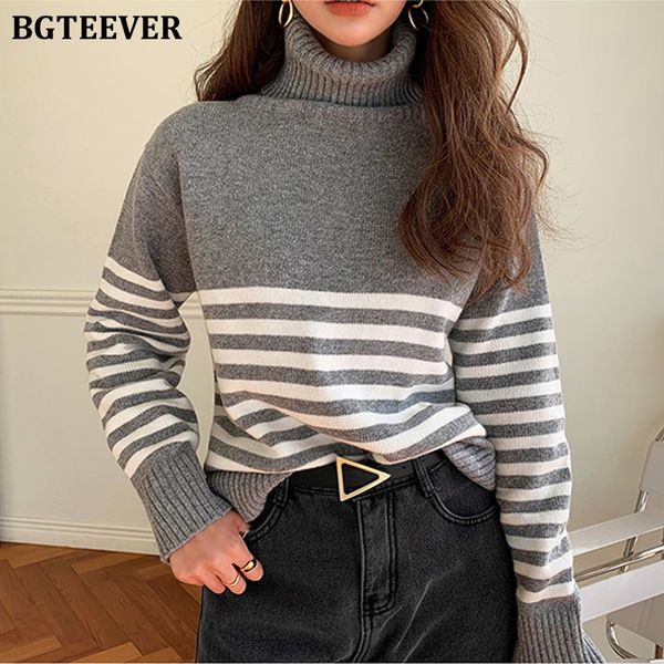 autumn winter turtleneck women sweaters pullovers elegant long sleeve loose side split striped female knitwear 2021, White;black
autumn winter turtleneck women sweaters pullovers elegant long sleeve loose side split striped female knitwear 2021, White;black