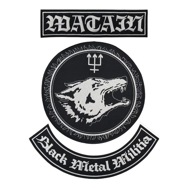 sewing notions black metal militia large size embroidery patches for motorcycle biker club jacket vest iron on patch
sewing notions black metal militia large size embroidery patches for motorcycle biker club jacket vest iron on patch