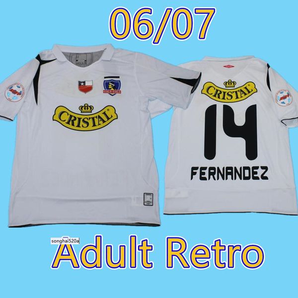 colo retro 2006 2007 soccer jerseys argentina csd home white vintage camiseta de futbol classic 06 07 fernrndez football shirts, Black;yellow
colo retro 2006 2007 soccer jerseys argentina csd home white vintage camiseta de futbol classic 06 07 fernrndez football shirts, Black;yellow