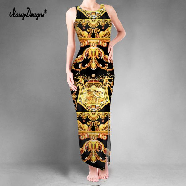 noisydesigns luxury floral golden women bodycon maxi dress double slit vest prom o-neck sleeveless black vestido feminino 220627, Black;gray
noisydesigns luxury floral golden women bodycon maxi dress double slit vest prom o-neck sleeveless black vestido feminino 220627, Black;gray