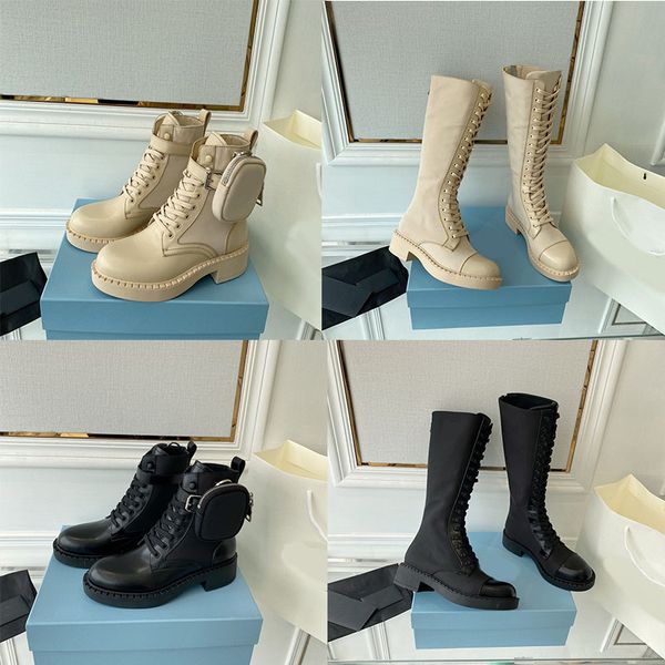 luxury re-nylon brushed leather ankle boots black white combat boot winter martin bootties with adjustable buckle size 35-40
luxury re-nylon brushed leather ankle boots black white combat boot winter martin bootties with adjustable buckle size 35-40