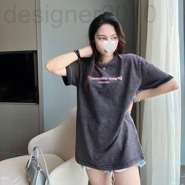women's t-shirt designer dawangjia 2022 summer new t-shirt women's short sleeve acid pickling printed cotton tg68, White
women's t-shirt designer dawangjia 2022 summer new t-shirt women's short sleeve acid pickling printed cotton tg68, White