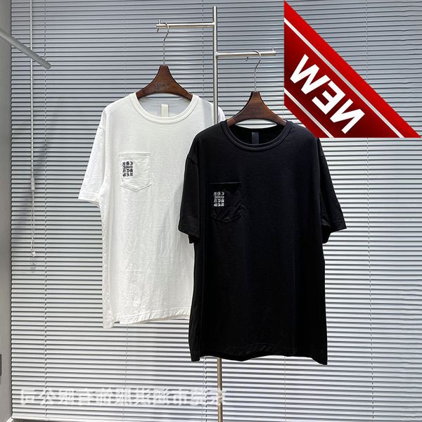 22 summer fashion ch cro cross sanskrit embroidery men's and women's medium length loose short sleeve, White;black
22 summer fashion ch cro cross sanskrit embroidery men's and women's medium length loose short sleeve, White;black