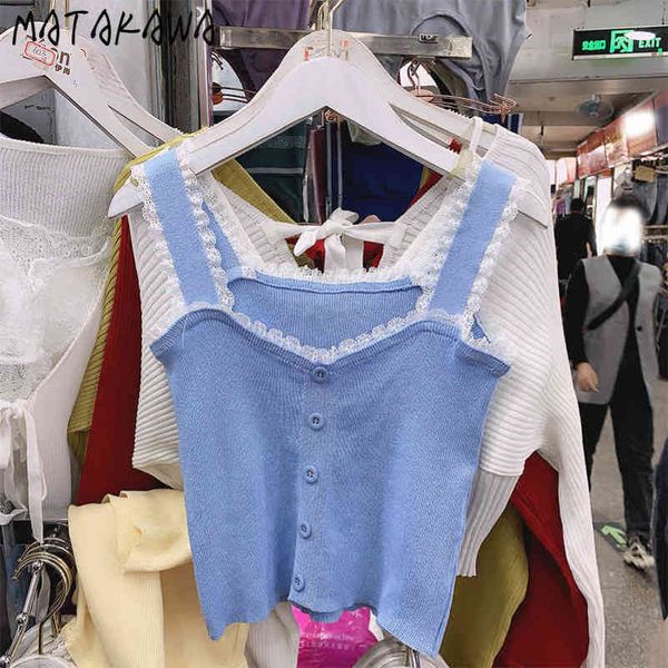 ruffles stitching knit crop woman sweet slim camisole tube s short sleeveless spaghetti strap tank 210506, White
ruffles stitching knit crop woman sweet slim camisole tube s short sleeveless spaghetti strap tank 210506, White