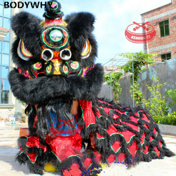 mascot doll costume black lion dance mascot costume mao nanshi is a stage performance costume for two adults of chinese folk art, Red;yellow
mascot doll costume black lion dance mascot costume mao nanshi is a stage performance costume for two adults of chinese folk art, Red;yellow