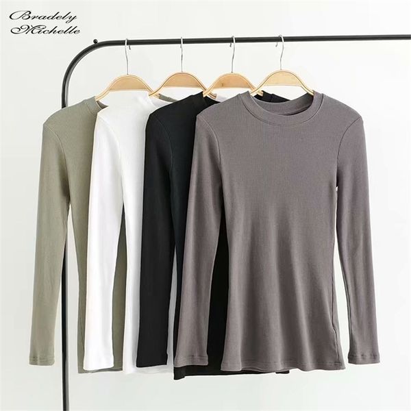 bradely michelle summer pure cotton kintted for women casual slim elastic oneck longsleeve tshirt t200614, White
bradely michelle summer pure cotton kintted for women casual slim elastic oneck longsleeve tshirt t200614, White