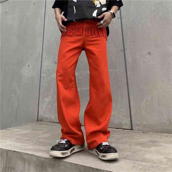 national design sense leisure straight jeans men's and women's brand ins niche fried street couple pants fashion, Blue
national design sense leisure straight jeans men's and women's brand ins niche fried street couple pants fashion, Blue