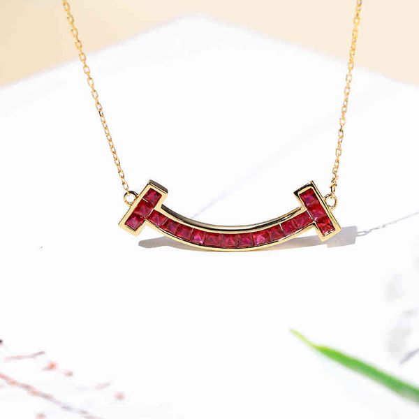 14k smiling face clavicle chain 925 sterling silver inlaid red pendant 18k gold t home smile necklace for women
14k smiling face clavicle chain 925 sterling silver inlaid red pendant 18k gold t home smile necklace for women