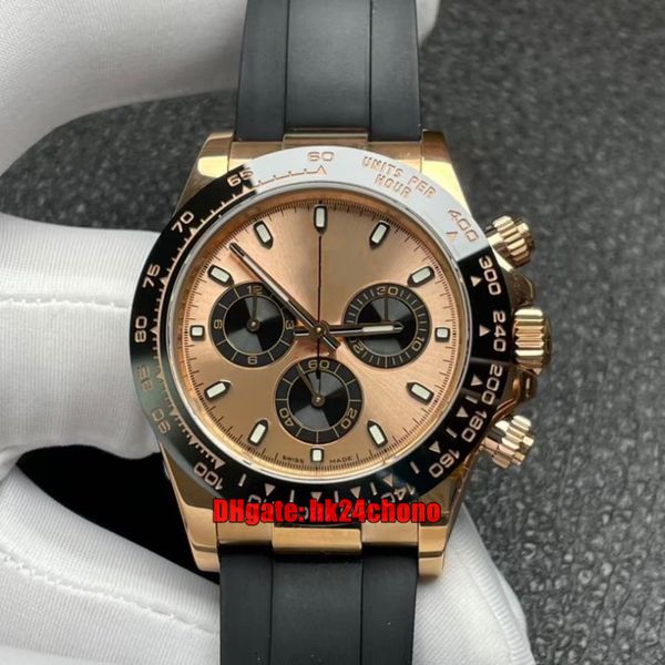 n factory v4 luxury watches 116515ln 40mm ceramic bezel cal.4130 automatic chronograph mens watch pink gold dial rubber strap gents wristwat, Slivery;brown
n factory v4 luxury watches 116515ln 40mm ceramic bezel cal.4130 automatic chronograph mens watch pink gold dial rubber strap gents wristwat, Slivery;brown