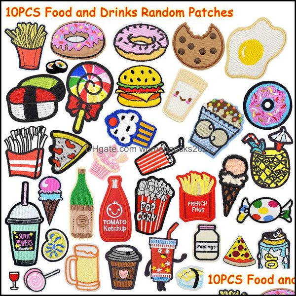 sewing notions tools apparel 10pcs diy food and drink patches random for clothing iron embroidered patch applique on accessories badge clo, Black
sewing notions tools apparel 10pcs diy food and drink patches random for clothing iron embroidered patch applique on accessories badge clo, Black