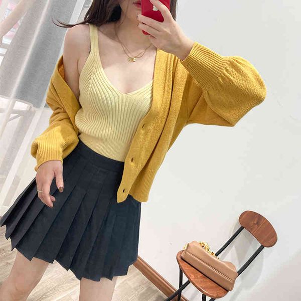 women's tanks & camis autumn and winter 20 beautiful back suspender short slim vest knitted with solid v-neck top, White
women's tanks & camis autumn and winter 20 beautiful back suspender short slim vest knitted with solid v-neck top, White