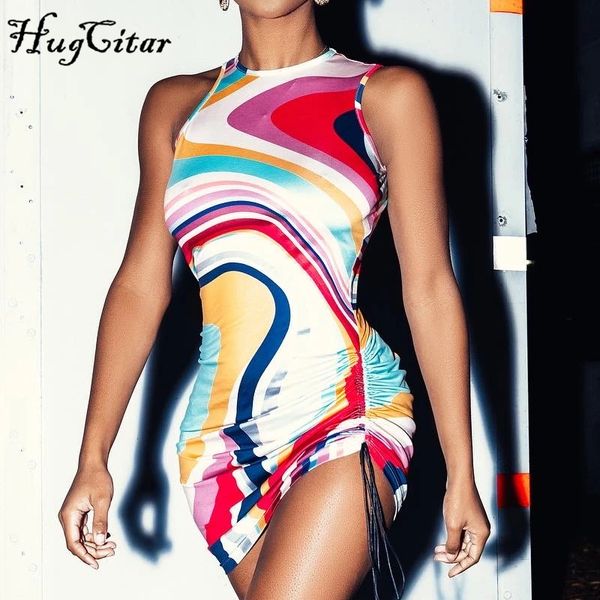 2022 tie dye print sleeveless bandage ruched bodycon mini dress summer women fashion outfits club y2k beach, Black;gray
2022 tie dye print sleeveless bandage ruched bodycon mini dress summer women fashion outfits club y2k beach, Black;gray