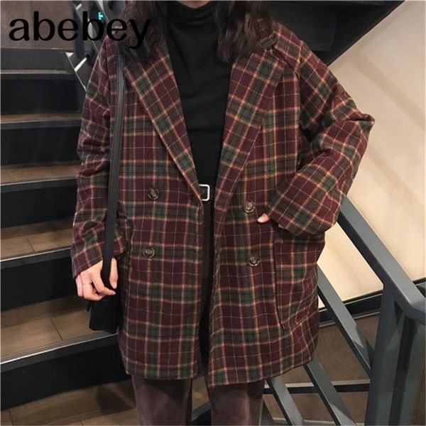 coat women korean loose plaid woolen jacket for middle and long-style women with a wide set of slim woolen jackets in spring 201215, Black
coat women korean loose plaid woolen jacket for middle and long-style women with a wide set of slim woolen jackets in spring 201215, Black