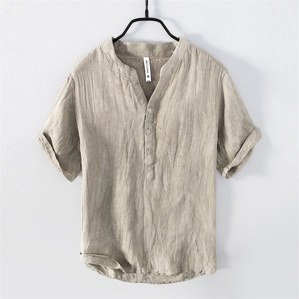 l888 men vintage linen t shirts pullover casual fresh chinese style v neck half sleeve fashion urban thin breathable tees male 220617, White;black
l888 men vintage linen t shirts pullover casual fresh chinese style v neck half sleeve fashion urban thin breathable tees male 220617, White;black