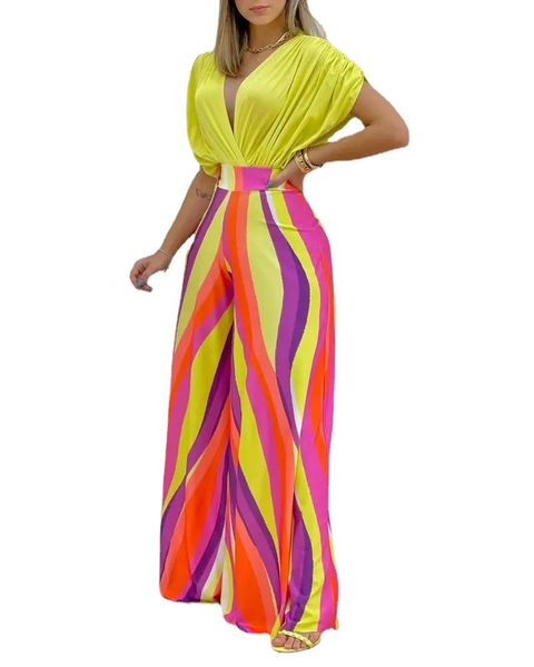 women's two piece pants summer deep v neck pleated shirt outfit women fashion solid blouses + high waist print straight pant set office, White
women's two piece pants summer deep v neck pleated shirt outfit women fashion solid blouses + high waist print straight pant set office, White