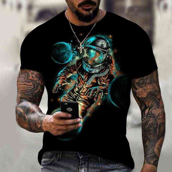 men's t-shirts summer handsome high-quality loose funny design astronaut print cool t-shirts, White;black
men's t-shirts summer handsome high-quality loose funny design astronaut print cool t-shirts, White;black