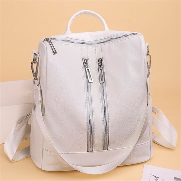 white backpack for women leather travel rucksack female shoulder book bag multifunction backbag ladies waterproof nylon bagpacks 220817
white backpack for women leather travel rucksack female shoulder book bag multifunction backbag ladies waterproof nylon bagpacks 220817