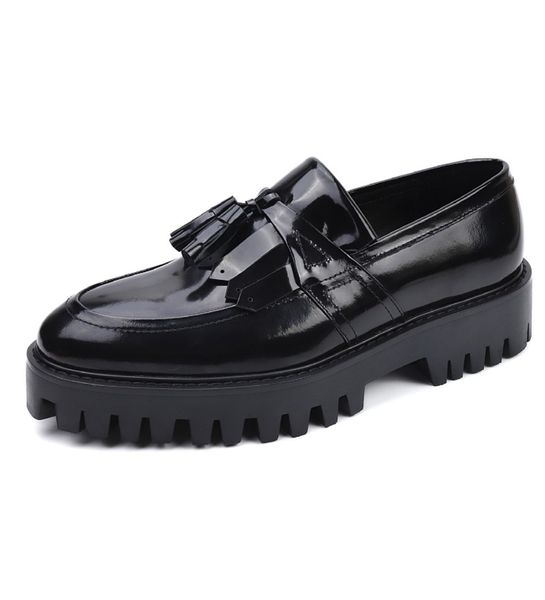 thick heel tassel fringe loafers mens shoes fashion platform british style gentlemen driving boats platform shoe, Black
thick heel tassel fringe loafers mens shoes fashion platform british style gentlemen driving boats platform shoe, Black